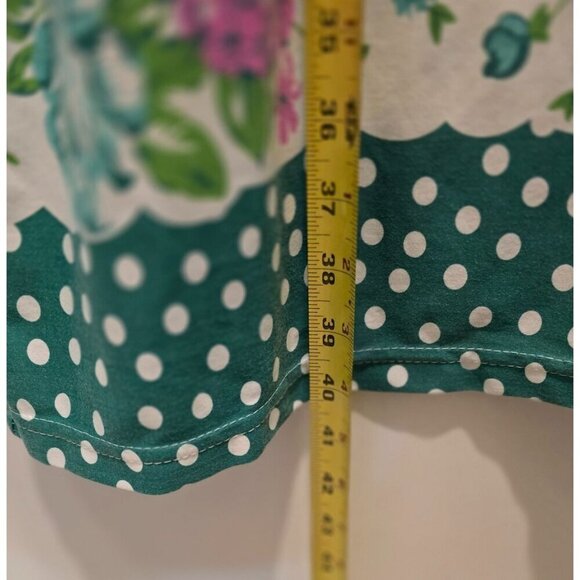 Betsy TW Floral Nightgown With Lace Trim & Polka Dot Hem XL - Picture 5 of 6